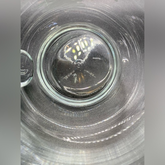 Vintage Etched Deer Forest Scene Glass Pitcher 6" - Picture 9 of 9